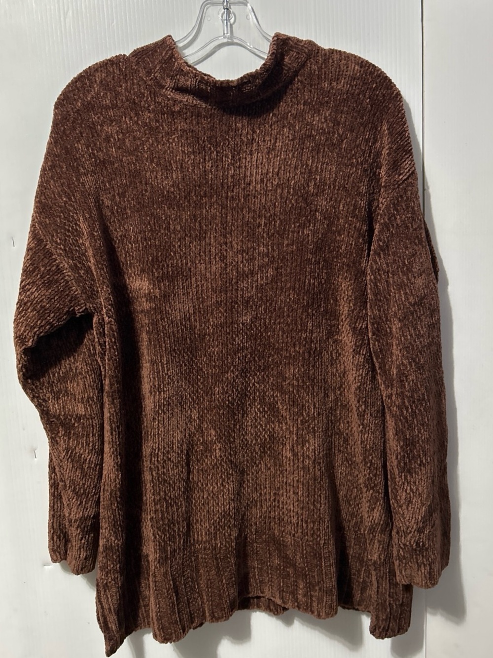 Cabin Creek Brown Chenille Turtleneck Sweater